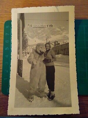 146655 CORTINA D' AMPEZZO FOTO CARTOLINA UNICA CAMPIONATI DEL MONDO SCI FIS FISI 