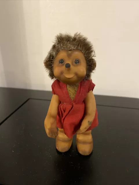 Ancien Jouet Herisson Steiff Mucki Figurine Plastique Vintage