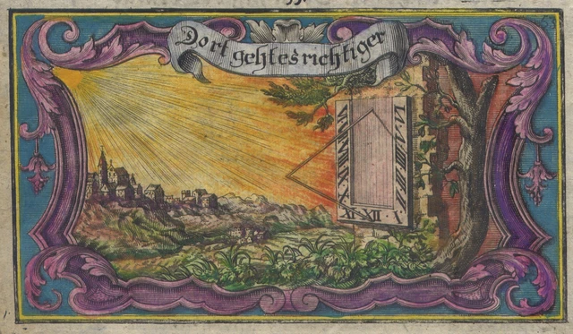 Rosso-53- MISTERI MAGIA SIMBOLI SEGNI EMBLEMI Bibbia Arndts Christenthum 1735