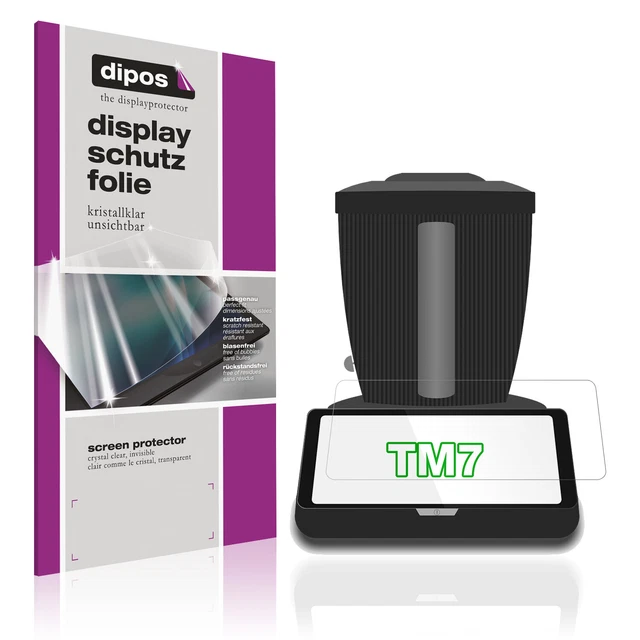 Accessoire Robot Cuisine Lot 2 Films Protection écran Thermomix TM7 - Anti- Rayures 9H - Transparent Haute Définition Film Protection Thermomix