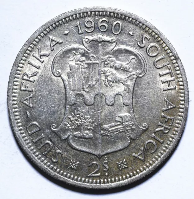 1960 South Africa Two 2 Shillings - Elizabeth II 1st portrait - Lot 2137