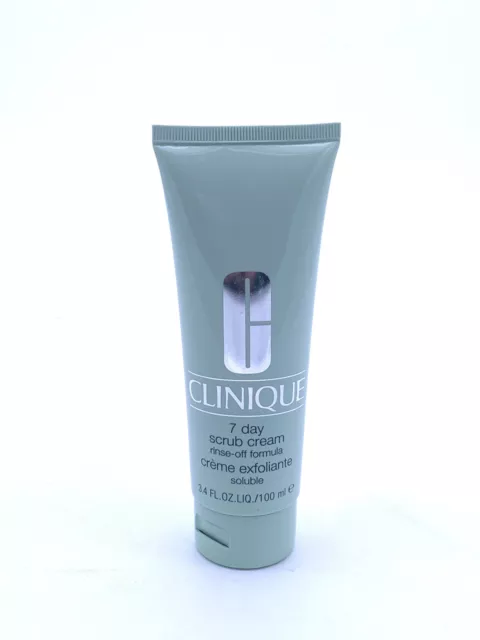 Fórmula enjuague crema exfoliante Clinique 7 días totalmente nuevo tamaño completo 3,4 oz 100 ml