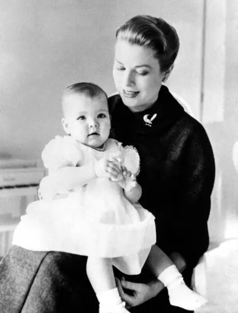 Princess Caroline of Monaco mother Princess Grace consort of P - 1958 Old Photo