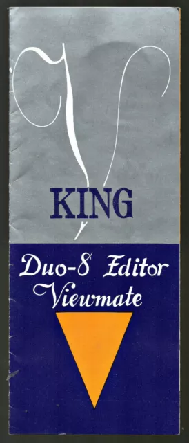 King Duo-8 Editor Viewmate Instruction Booklet Manual with Photos + Parts List
