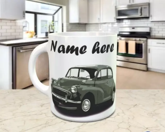 Morris Minor Classic Car Personalised Mug