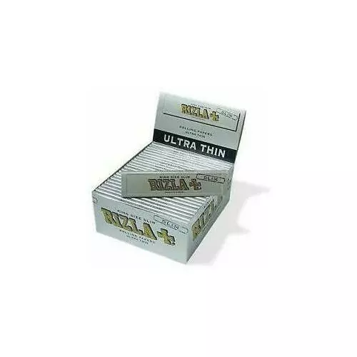 RIZLA SILVER KING SIZE CIGARETTE ROLLING PAPERS 110mm ROLL YOUR OWN KINGSIZE