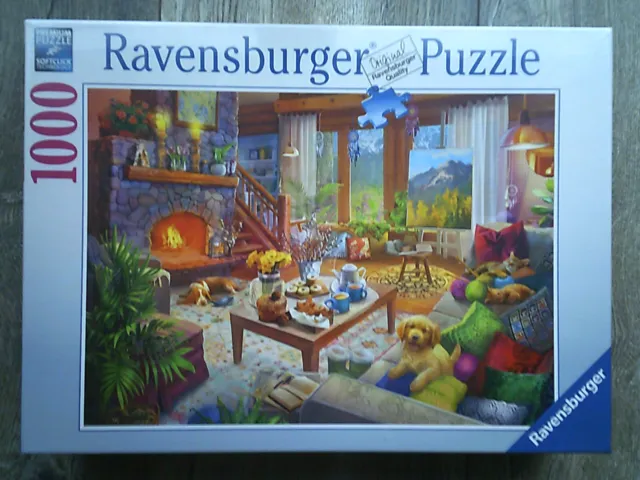 Ravensburger Puzzle 1000 Teile Gemütliche Hütte / Cozy Cabin Art. 17495