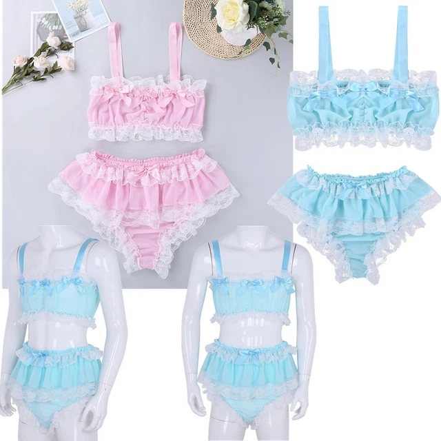 MEN LINGERIE RUFFLED Crop Top Sissy Skirted Panties LadyBoy Crossdress Underwear 35.99 - PicClick UK MEN LINGERIE RUFFLED Crop Top Sissy Skirted Panties LadyBoy Crossdress Underwear 35.99 - PicClick UK