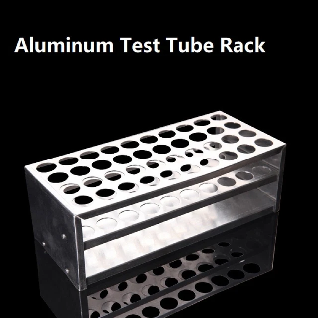 Support de tubes à essai 6 à 50 trous, en acier inoxydable, organisateur de tubes à essai, pour tubes de 13 à 40 mm, résistant à la corrosion Support de tubes à essai 6 à 50 trous, en acier inoxydable, organisateur de tubes à essai, pour tubes de 13 à 40 mm, résistant à la corrosion