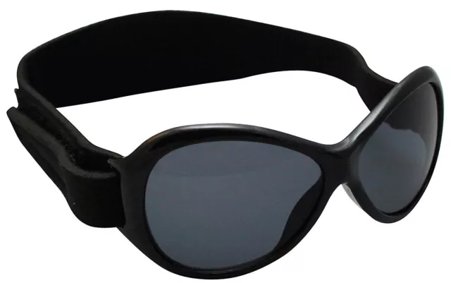 Baby Banz Retro Sunglasses Midnight  Black 0-2 New 100%UV Protection