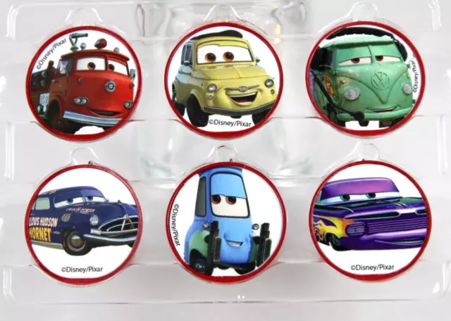 Hallmark Disney Cars Radiator Springs Miniature Christmas Ornament Set Of 6 New