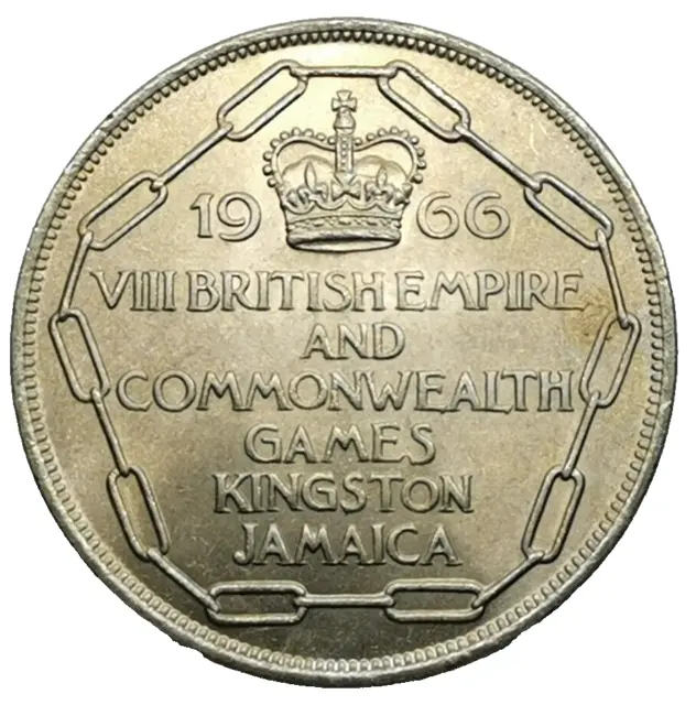 Commonwealth Games 5 Shillings 1966 JAMAICA (617G)