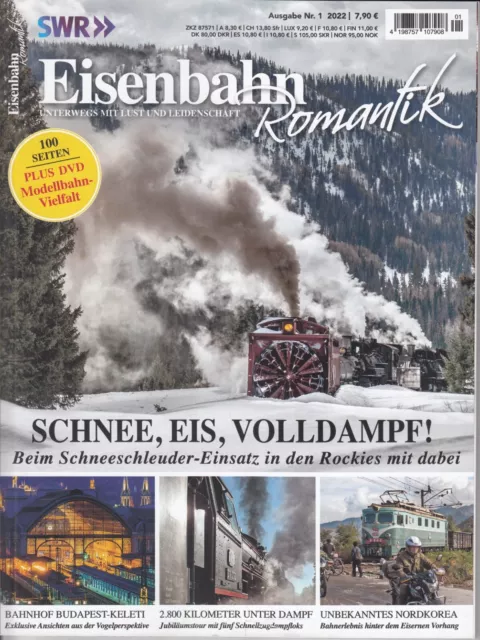 SWR Eisenbahn Romantik Heft 01/2022 mit DVD "Modellbahnvielfalt", gebraucht