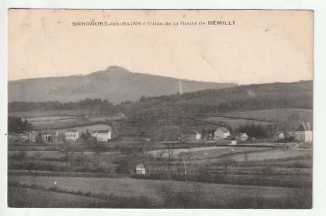 SAINT HONORE LES BAINS - Nievre - CPA 58 - les Villas de la route de Remilly