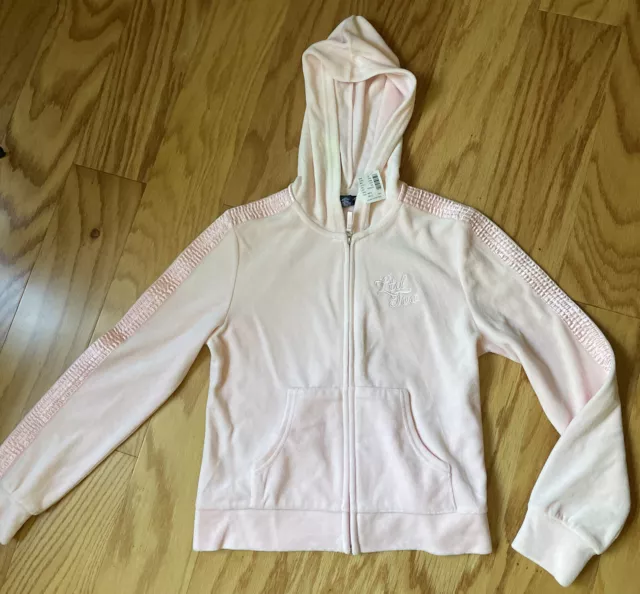 Limited Too Girl's Pink Full Zip  Hoodie Size 12