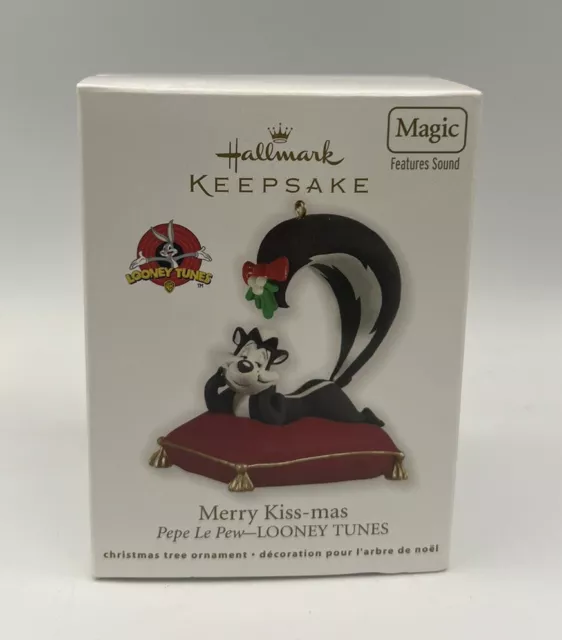 Hallmark MERRY KISS-MAS Pepe Le Pew Looney Tunes Keepsake Ornament w/ Sound 2012 2