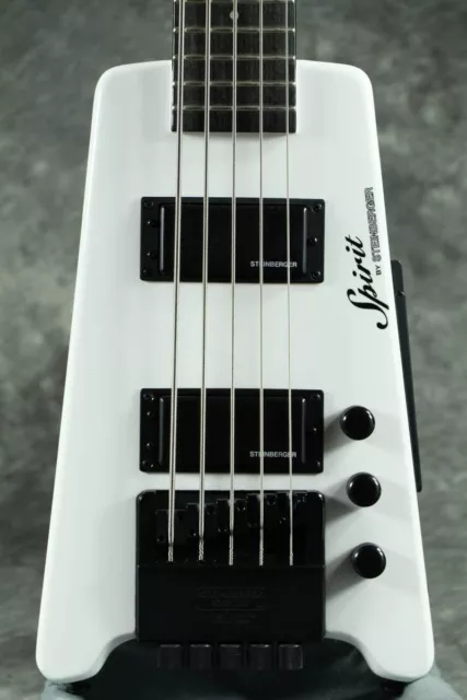 Steinberger Spirit Collection XT-25 Standard Basse Blanc 5-Strings Avec Housse 4
