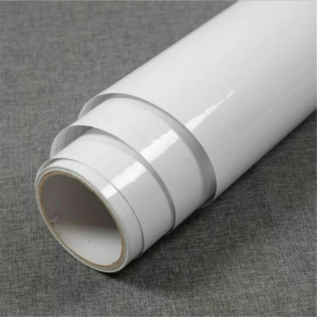 3m White Kitchen PVC Film Wallpaper Contact Paper Self Adhesive Roll Waterproof