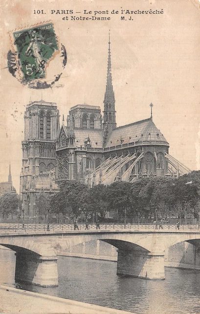 75-Paris Le Pont De L Archeveche Et Notre Dame-N�4481-D/0097