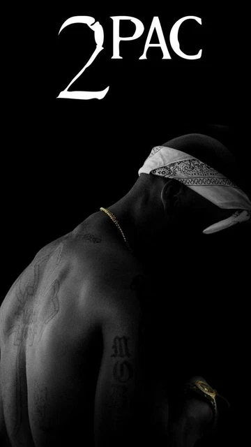 Poster laminato Tupac 2 Pac Art A4 con cornice