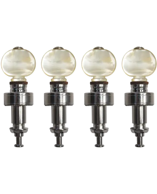 Golden Gate P-130 Deluxe Pancake Planetary Banjo Tuners Nickel - Set of 4