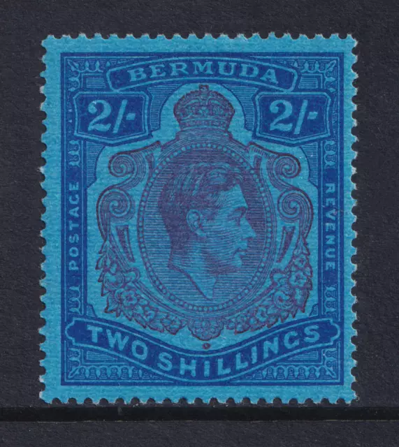 Bermuda KGVI 1938-53 2s Purple Blue/Deep Blue SG116c Mint MH