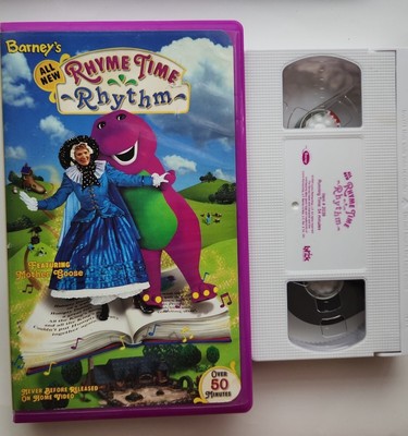 Barney Rhyme Time Rhythm Vhs Video Tape Mother Goose Sing Along Songs Barney Rhyme Time Rhythm Vhs Video Tape Mother Goose Sing Along Songs