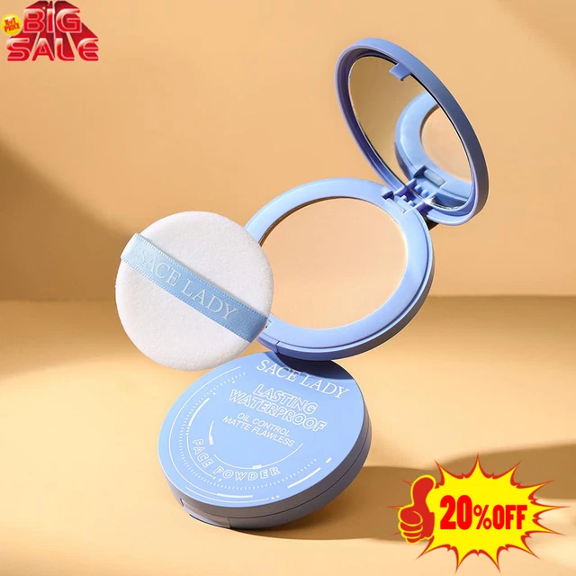 SACE DAMA Seda Suave Niebla Polvo Pastel Larga Duradero Impermeable Natural Desnudo Maquillaje-