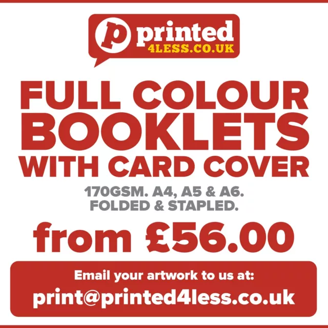 Brochures Booklets Printed Full Colour Order Of Service Folded A4 A5 170 250 Gsm