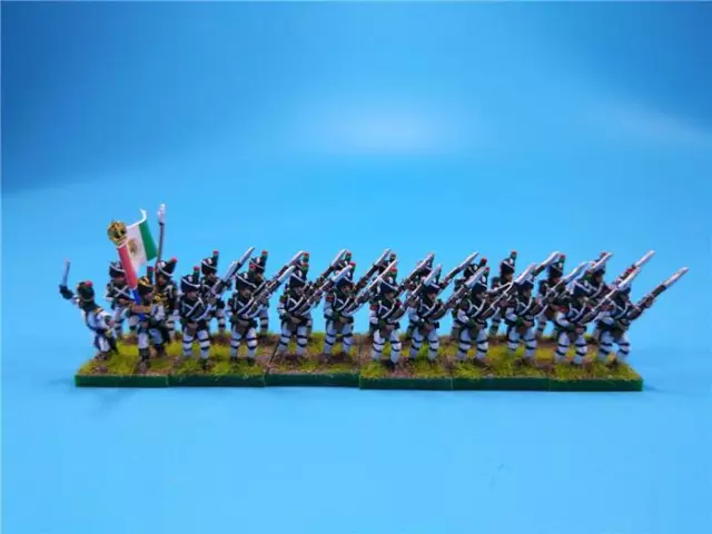 15mm Napoleonic painted Italian Guard Velite Grenadiers Advancing Dit02