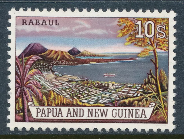 1963 Papua New Guinea 10/- Rabaul Fine Mint Mnh