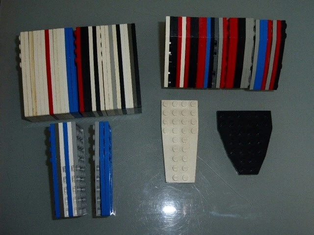 Lego Lot + 70 Bases Vaisseaux, Ailes, Proue Bateau, Ref 2625, 2413 Et 32059