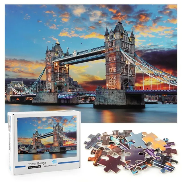 1000Pcs Adult Puzzles Painting Landscape Christmas Jigsaw Puzzles for Child