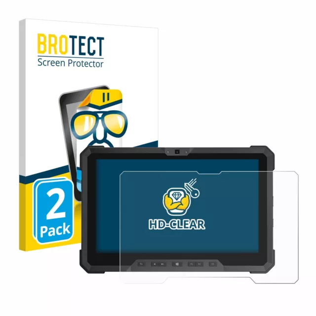 2x Film Protection Ecran pour Dell Latitude 12 Rugged 7212 Clair Protecteur