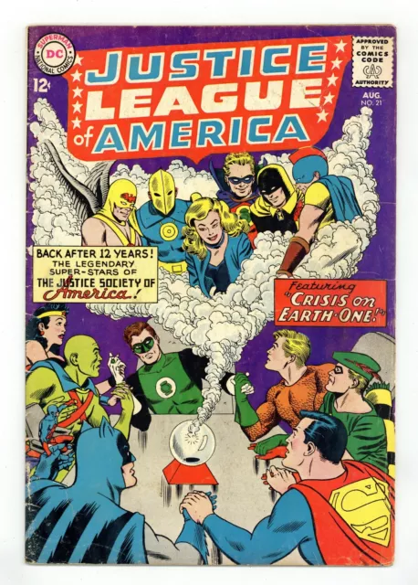 Justice League of America #21 VG 4.0 1963 1st SA app. Hourman, Dr. Fate