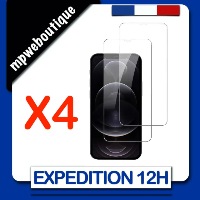 Lot Verre Trempé Vitre film protection écran iPhone 15/14/13/12/Pro Max/XR/XS/11
