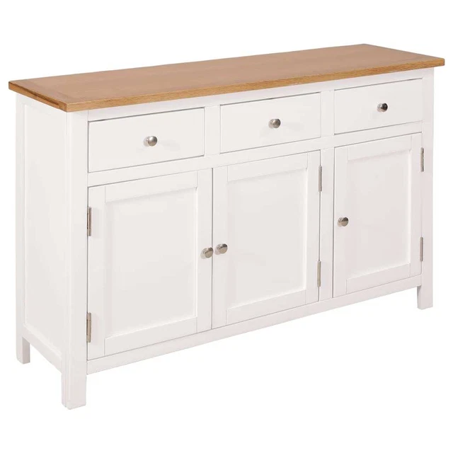 Sideboard Solid Oak Wood Buffet Server Table Kitchen Storage Cupboard Console US