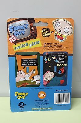 FAMILY GUY SWITCH PLATE Stewie Griffin Wall Light Rix Cartoon TV Show 14103 NEW 2