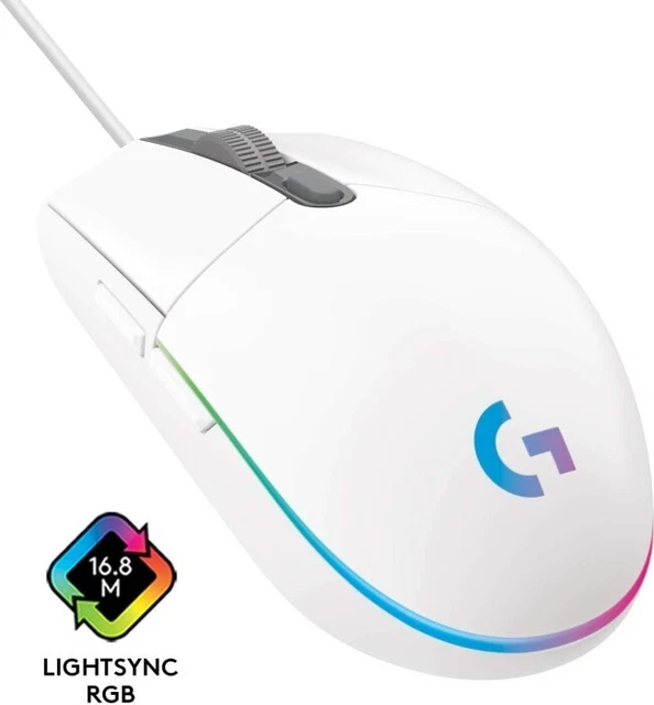 Logitech G203 Gaming-Maus 6 Tasten LIGHTSYNC RGB Beleuchtung 8000 DPI
