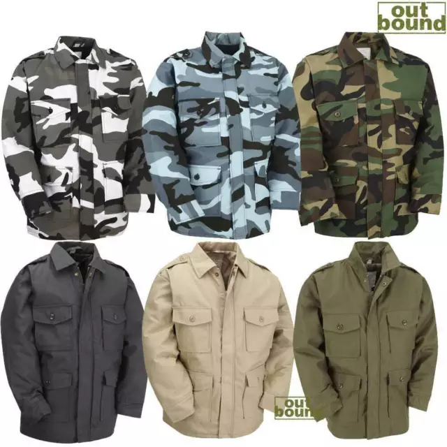 Kids Army Outfit Camo Jacket Top Gun Combat Field Junior Camouflage Uniform Top