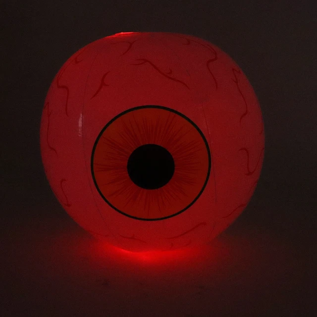 16'' INFLATABLE EYE Ball LED Eyeball Light Up Remote Control Halloween