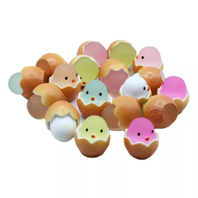 2Pcs Glow-in-the-dark shell chick DIY decorative ornaments Glow-in-the-dark toys