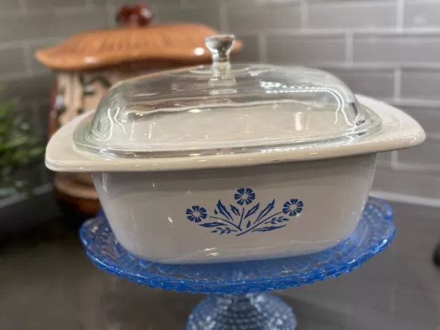 Rare Vintage Corningware “Blue Cornflower”4Qt Dutch Oven