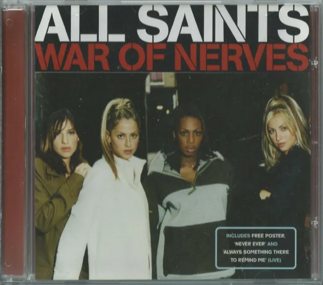 All Saints - War Of Nerves / Never Ever 1998 Uk 3 Track Cd Single Loncd 421
