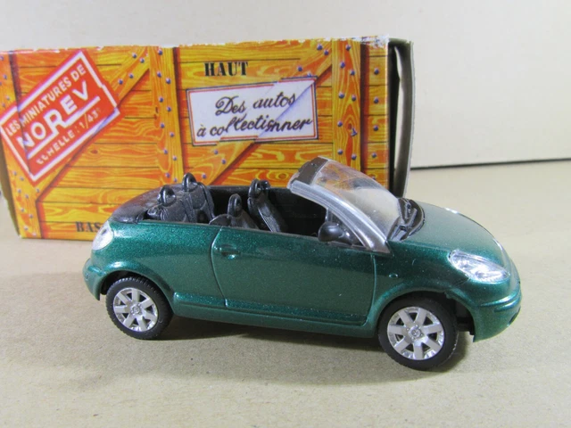 117E Norev Hachette Citroën C3 Pluriel 2003 Vert 1:43 + Boite