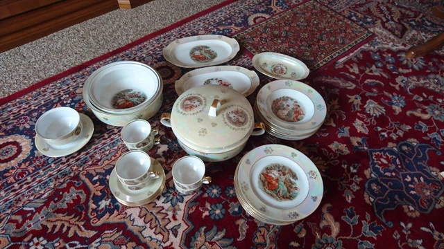 ESSSERVICE TAFEL SERVICE ILMENAU Graf Von Henneberg Porzellan 34 Tlg 
