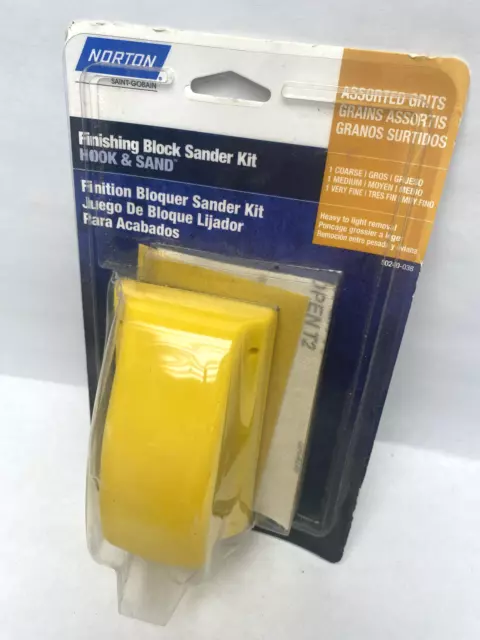Norton Finishing Block Sander Kit 50240-038 MultiSand Hook & Loop NIB Sealed SE