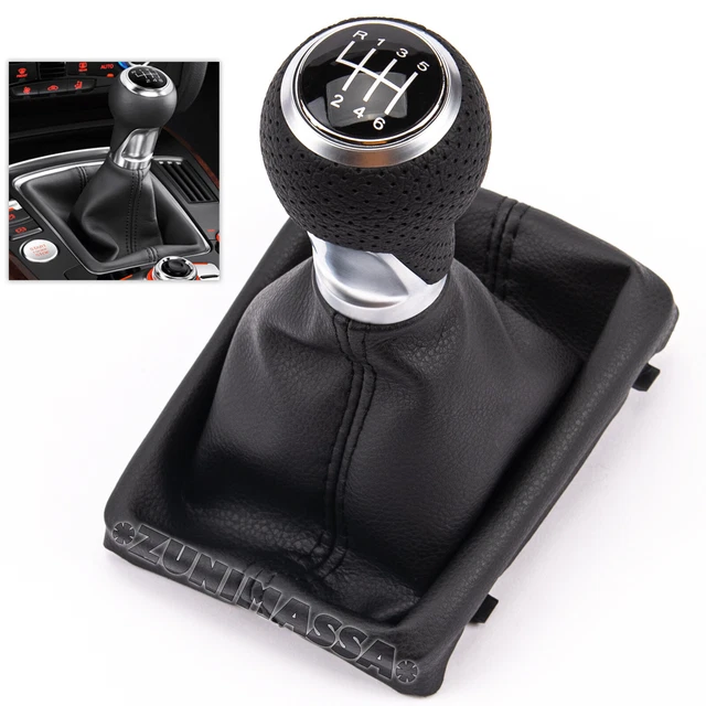 6 VITESSES POMMEAU LEVIER DE VITESSE MANUEL CUIR SOUFFLET Pour OPEL