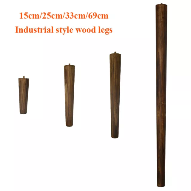 4X Wooden Table Legs Tapered Pine Beech Ash Table Chair Stool Chest Sofa 4 Size 3