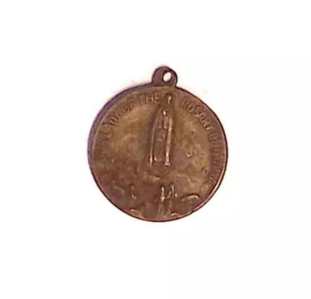 Our Lady of the Rosary Fatima Pendant Medal Charm Jesus Pray for Us
